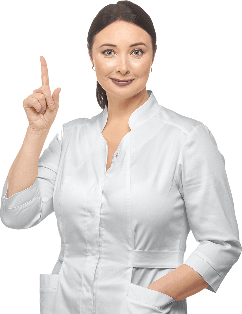 woman in a medical white coat on a white backgroun 2022 04 02 12 53 57 utc 1